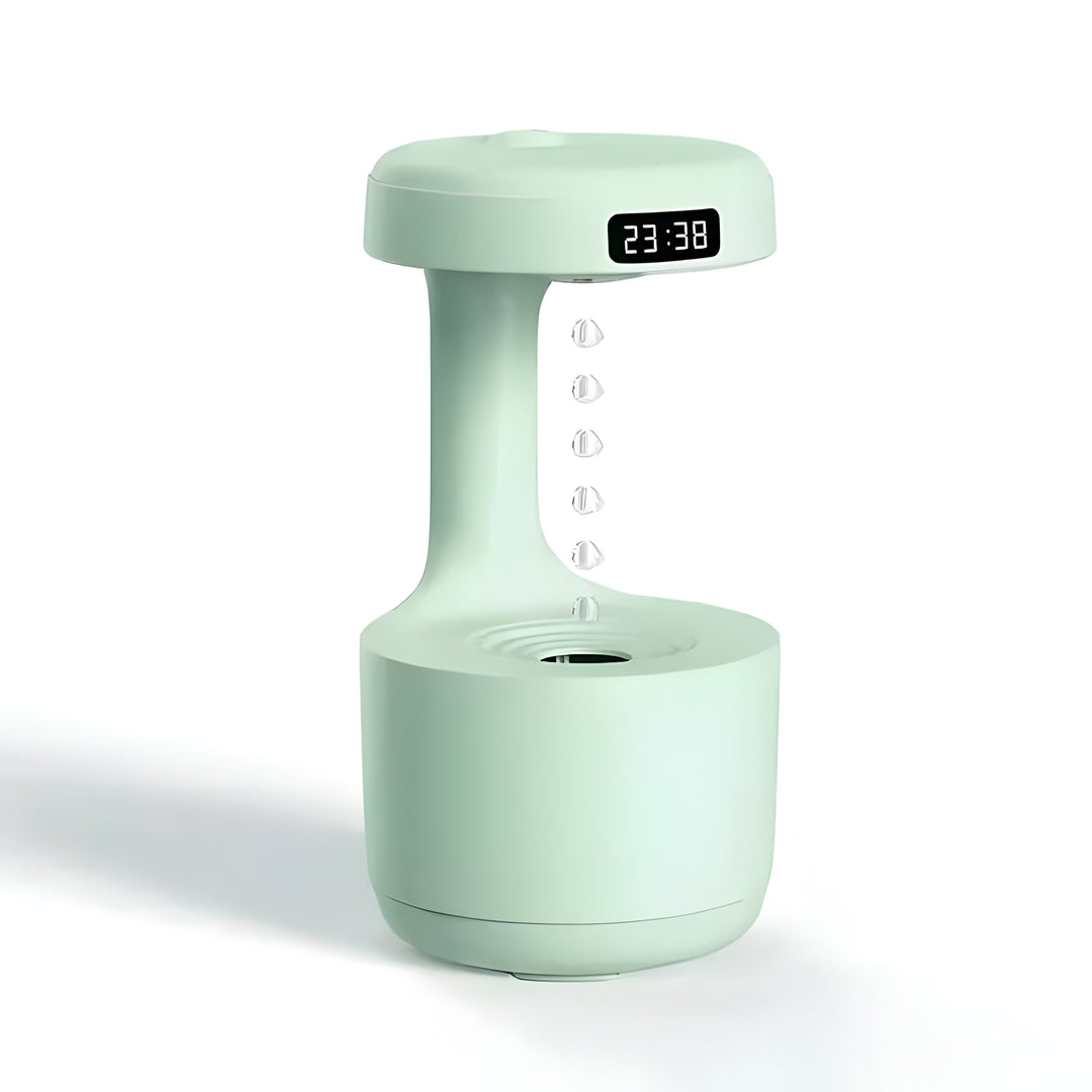 Small Humidifier with LED Display, USB Type-C Charging, Auto Shutoff, 27 oz Tank, White