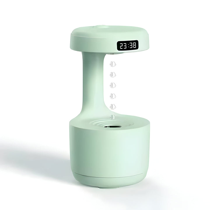 Small Humidifier with LED Display, USB Type-C Charging, Auto Shutoff, 27 oz Tank, White