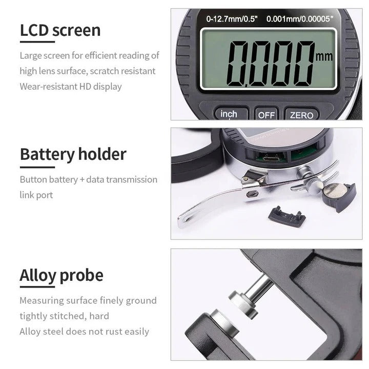 Thickness Measuring Tool for Paper Cloth Metal