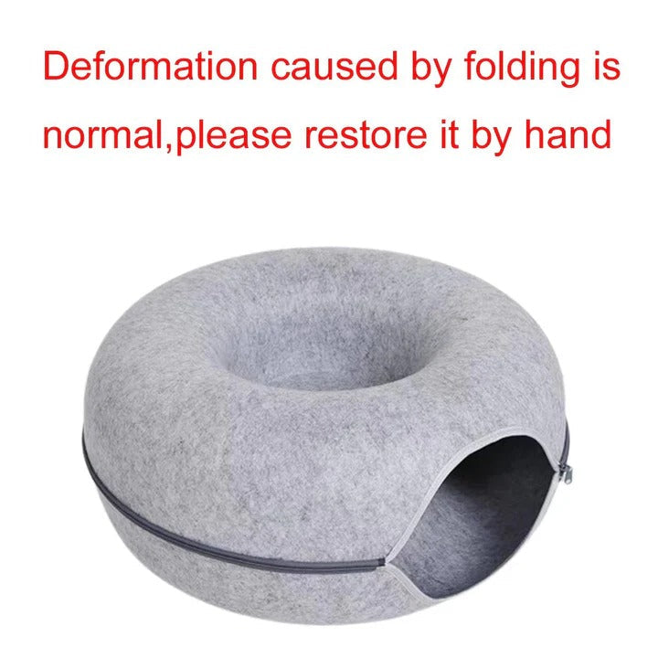 Cat Bed Donut Style for Cozy Sleep