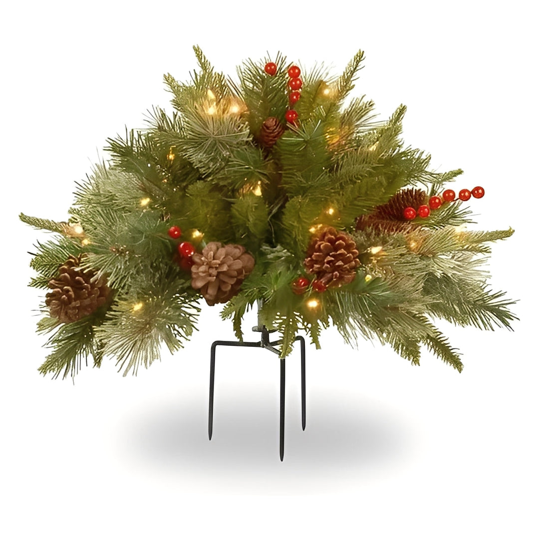 Artificial Christmas Tree Urn Filler Pre-lit Decoration