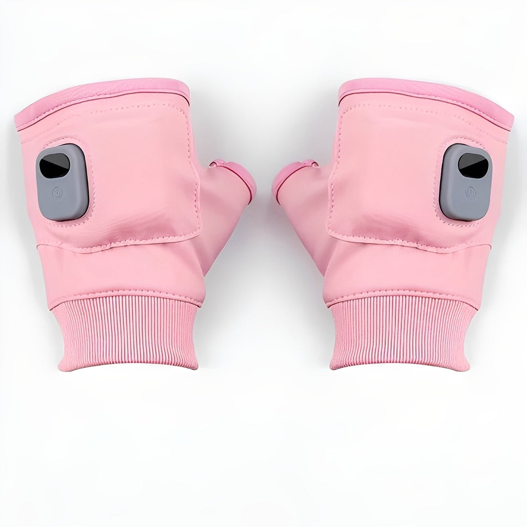 USB Rechargeable Heated Gloves Fingerless Design