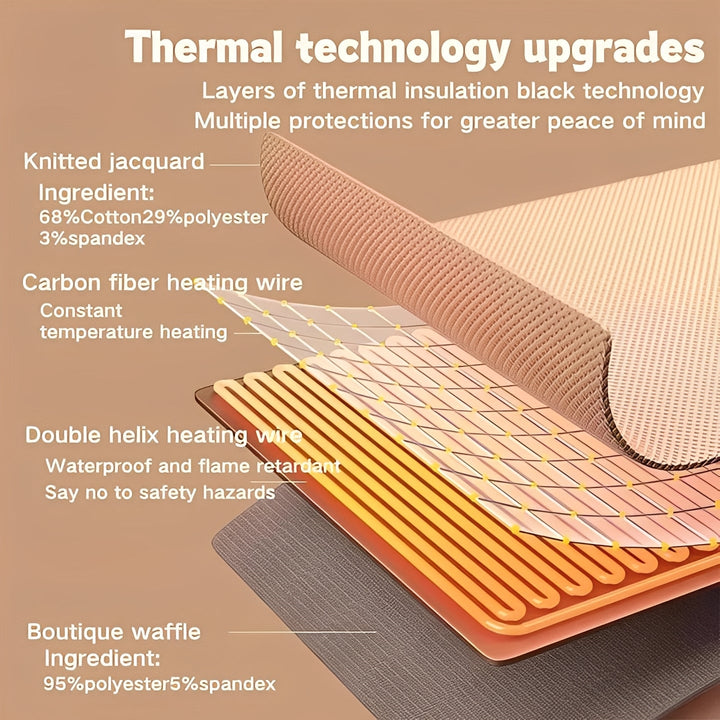 Portable Heated Shawl for Home and Office Warmth