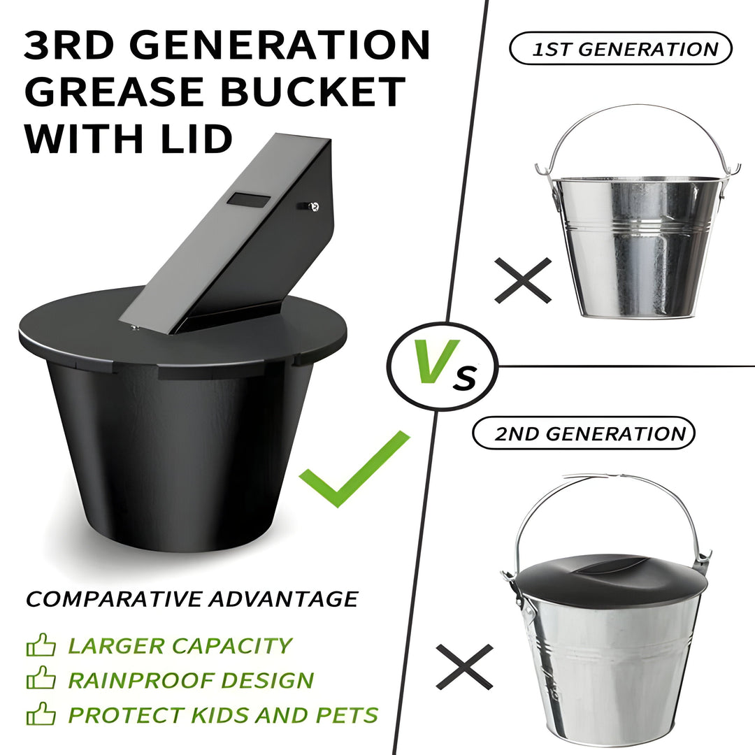 Grill Grease Collector Basket and Catcher