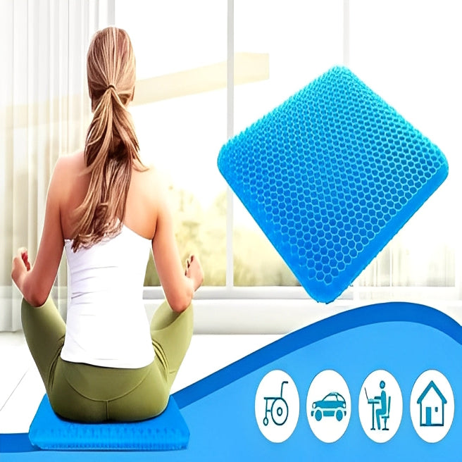 Ergonomic Gel Seat Cushion for Office Car and Everyday Seating Comfort