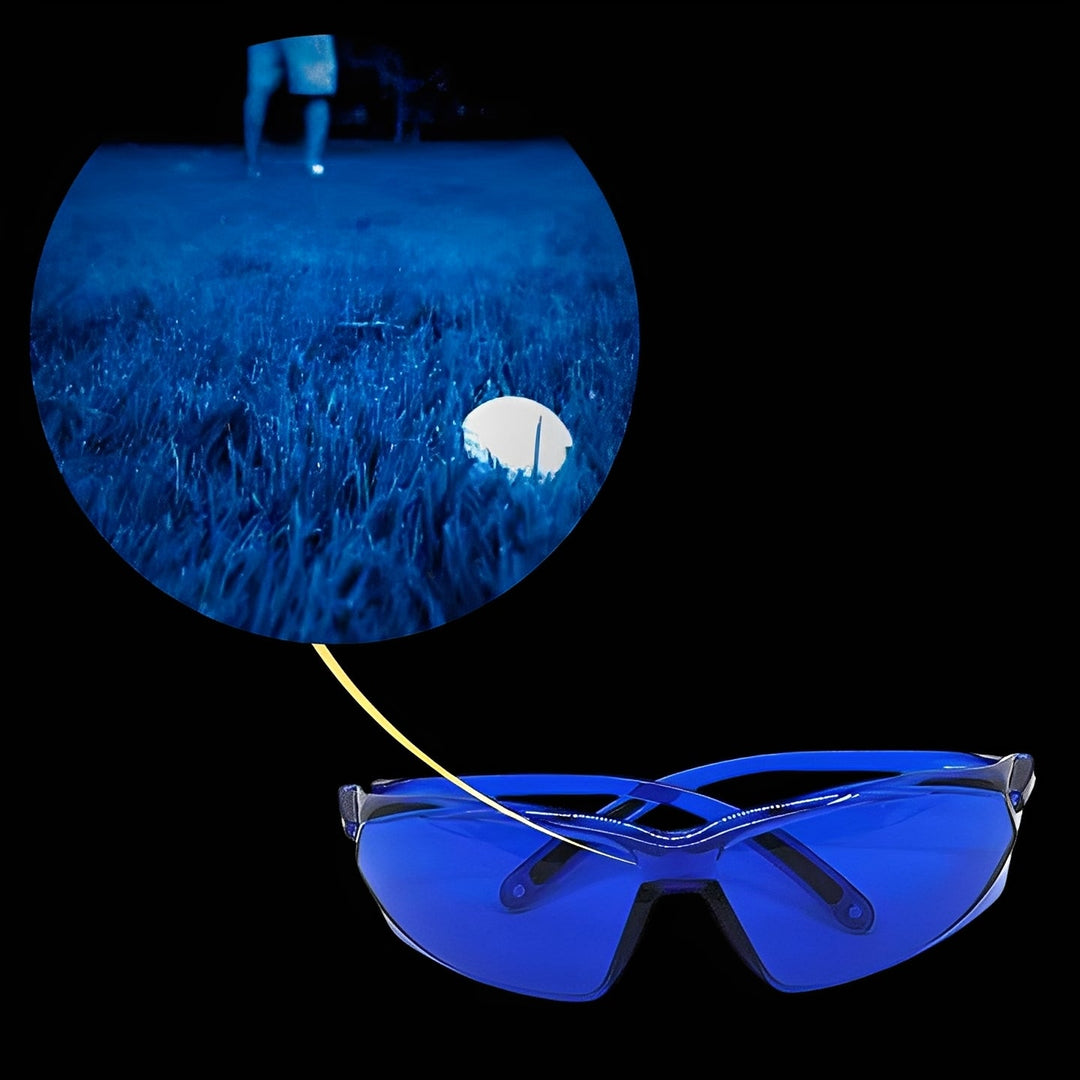 Golf Ball Finder Glasses with Blue Lens Contrast, UV400 Protection, Lightweight Unisex Design