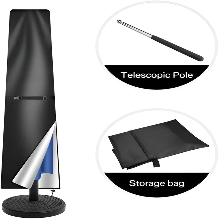 Outdoor Parasol Cover Waterproof for Sun and Rain Protection