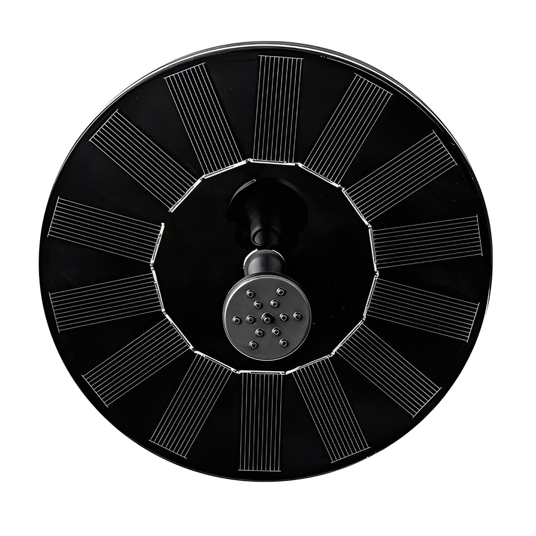 Floating Solar Fountain Pump with Interchangeable Spray Heads for Bird Baths