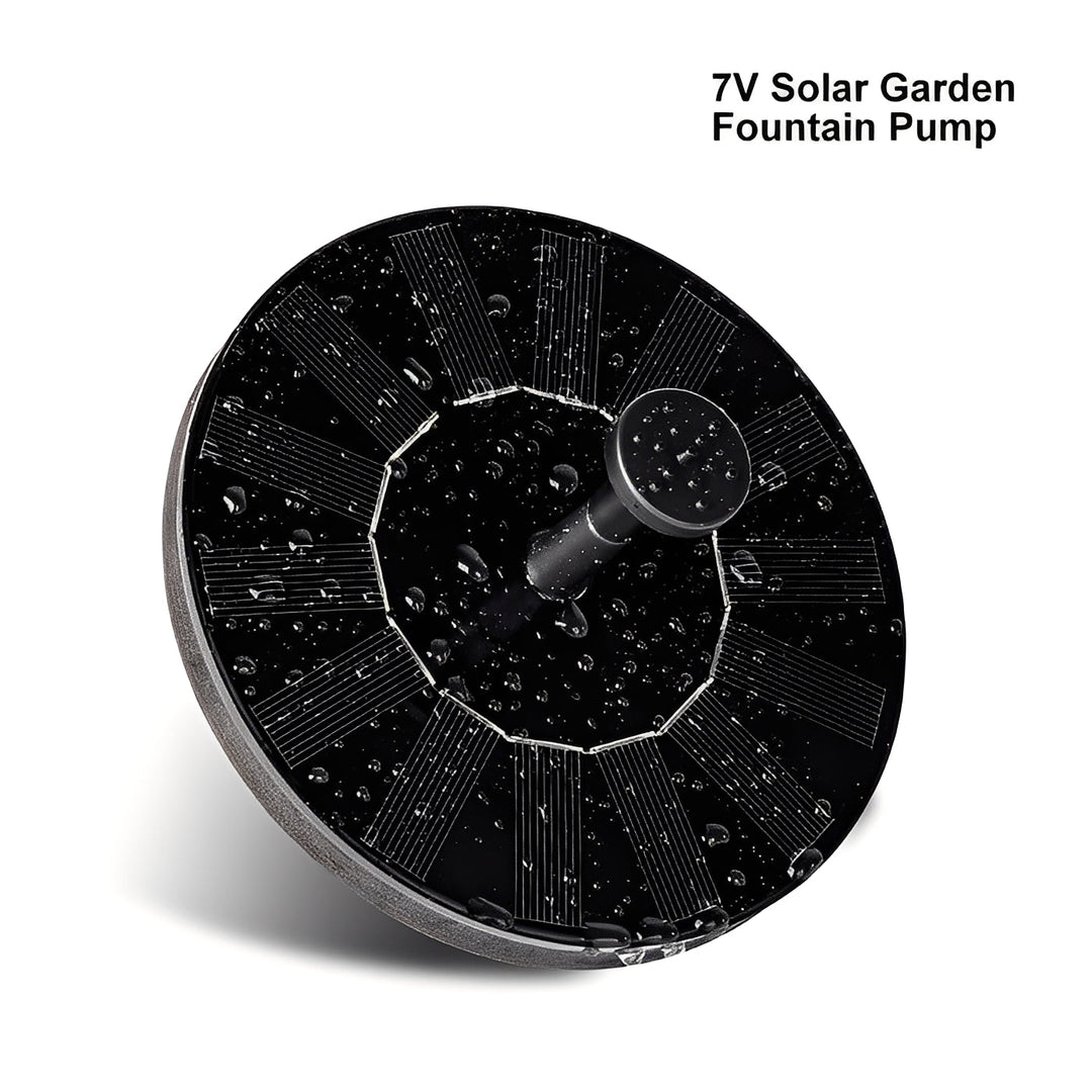 Floating Solar Fountain Pump with Interchangeable Spray Heads for Bird Baths
