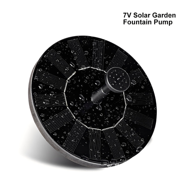 Floating Solar Fountain Pump with Interchangeable Spray Heads for Bird Baths