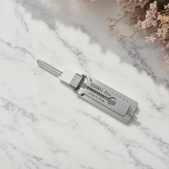 Lock Decoding and Picking Tool 2 in 1 Stainless Steel