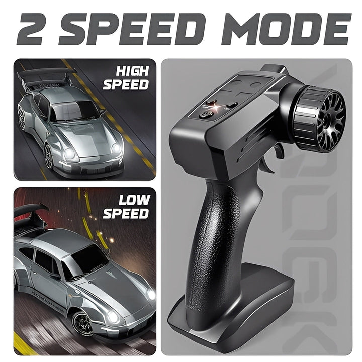 4WD RC Car Retro Style with LED Lights for Racing