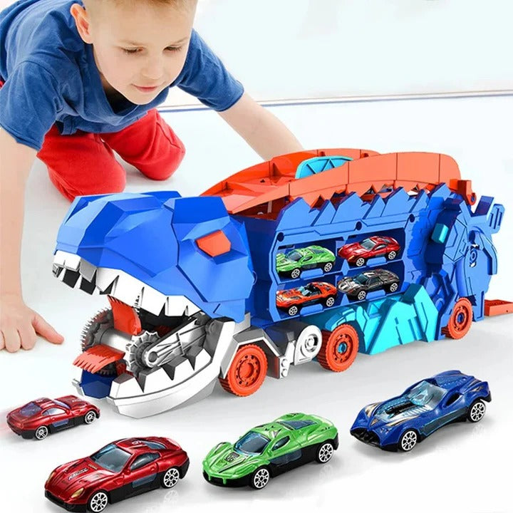 Dinosaur Car Carrier Truck Toy for Vehicle Storage