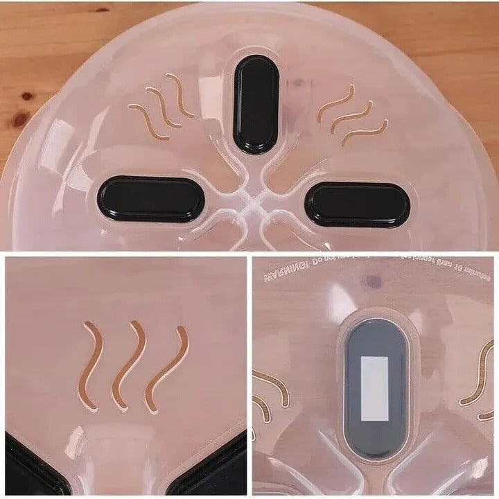 Magnetic Microwave Splatter Guard and Food Cover