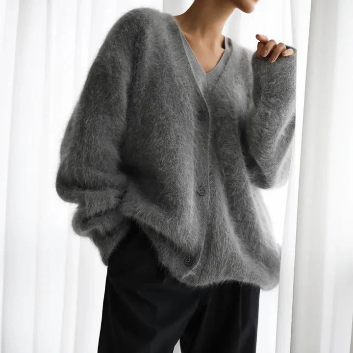 Womens Round Neck Jumper Cashmere Knitwear for Winter