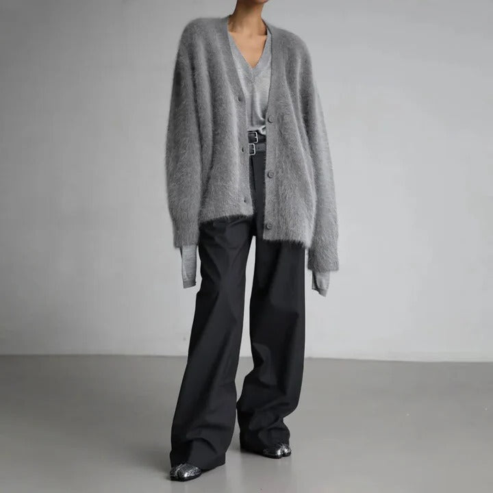 Womens Round Neck Jumper Cashmere Knitwear for Winter