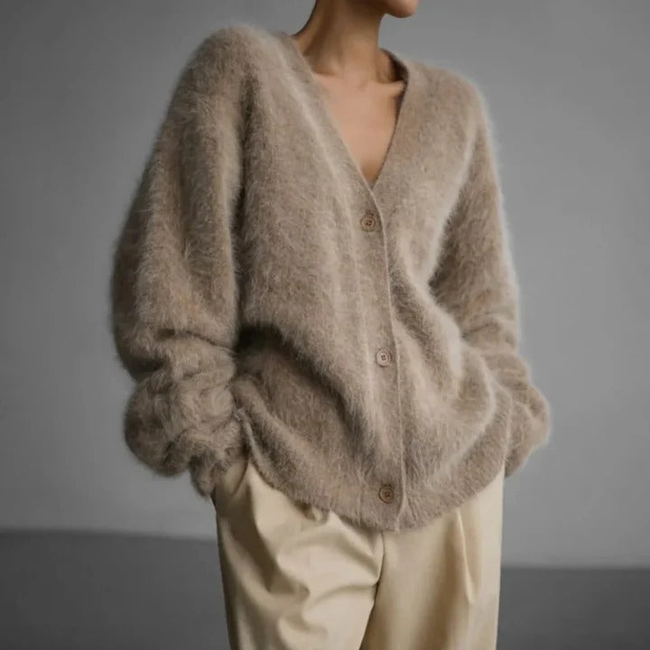 Womens Round Neck Jumper Cashmere Knitwear for Winter