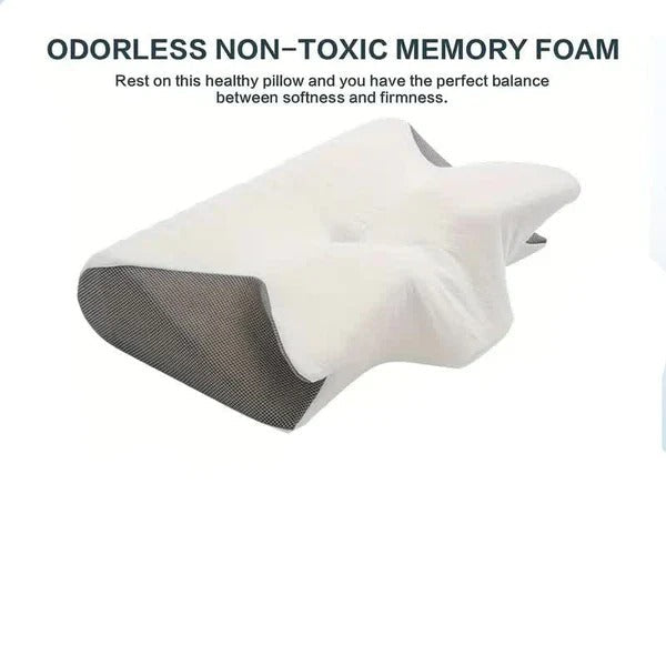 Pillow with Armrests Butterfly Shape for Side and Back Sleepers