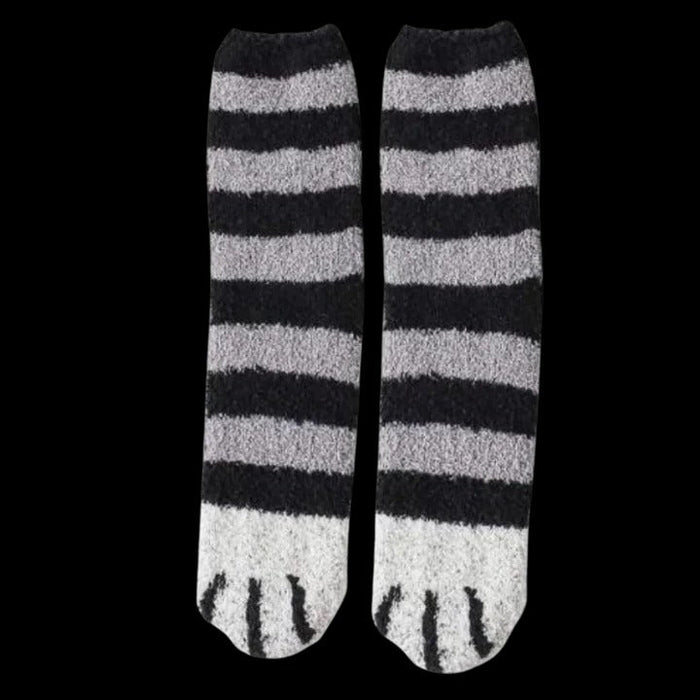 Winter Socks Cat Paw Design for Women and Teens