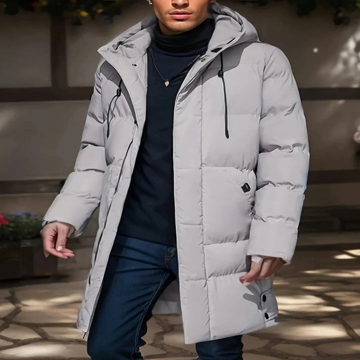 Mens Waterproof Long Jacket for Winter and Snow