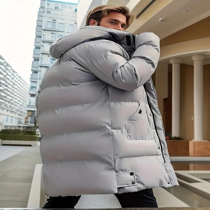 Mens Waterproof Long Jacket for Winter and Snow