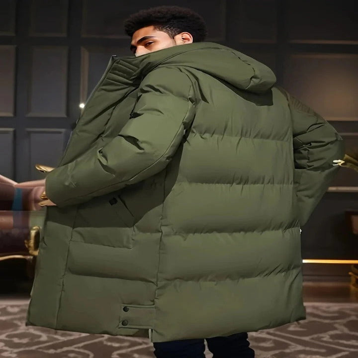 Mens Waterproof Long Jacket for Winter and Snow