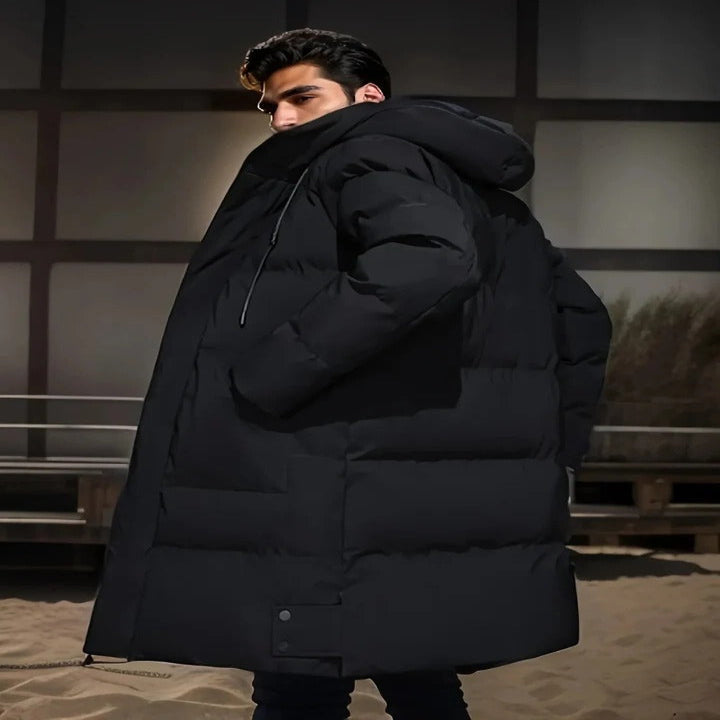 Mens Waterproof Long Jacket for Winter and Snow