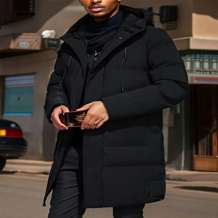 Mens Waterproof Long Jacket for Winter and Snow