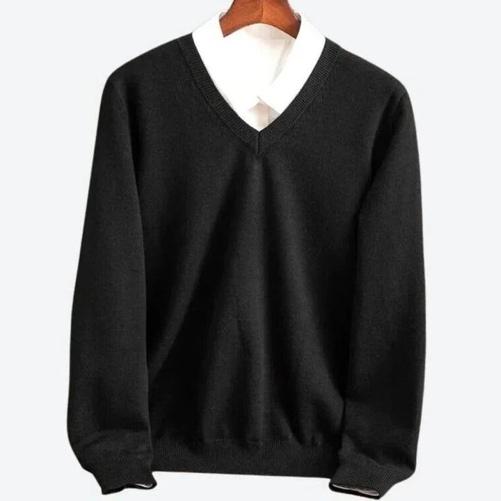 Cashmere Jumper for Men Crew Neck Pullover