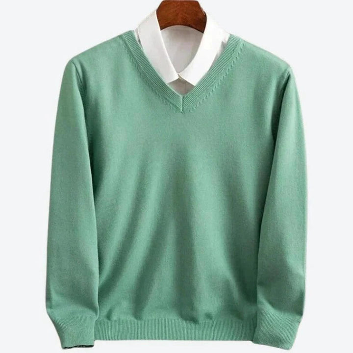 Cashmere Jumper for Men Crew Neck Pullover