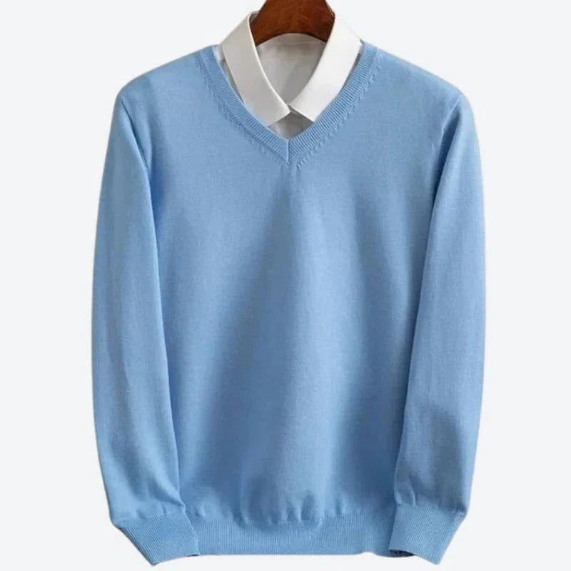 Cashmere Jumper for Men Crew Neck Pullover
