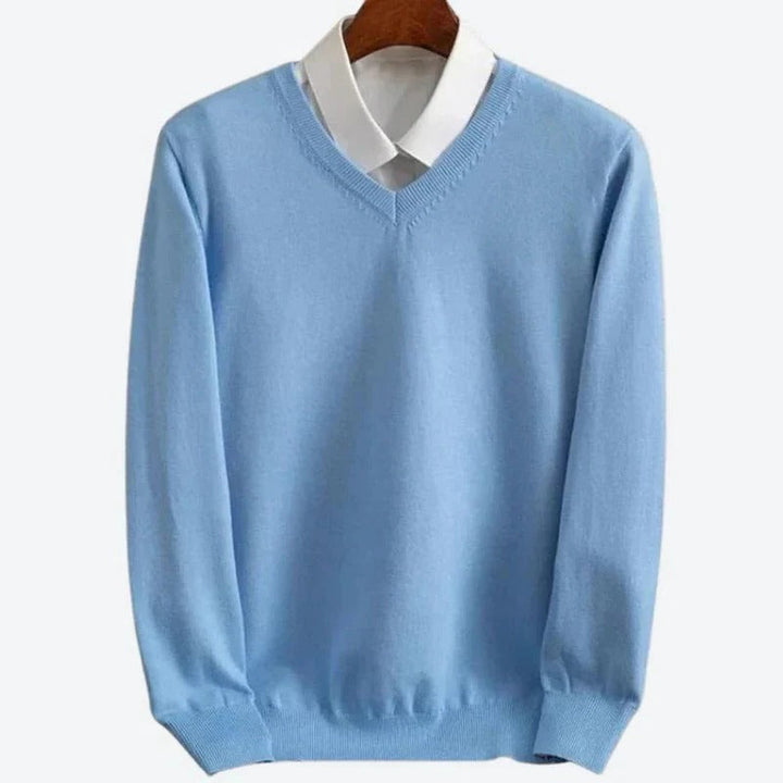 Cashmere Jumper for Men Crew Neck Pullover