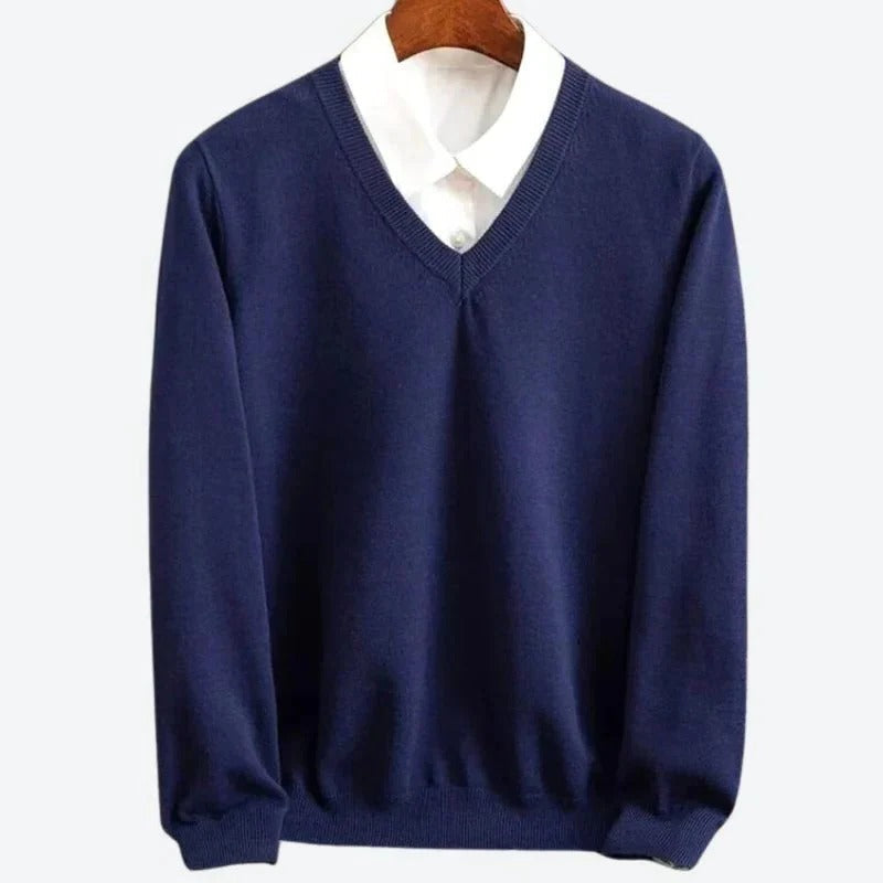 Cashmere Jumper for Men Crew Neck Pullover