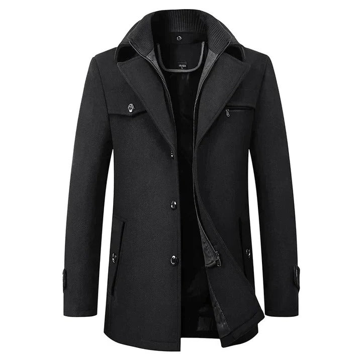 Mens Waterproof Winter Business Coat for Office and Travel
