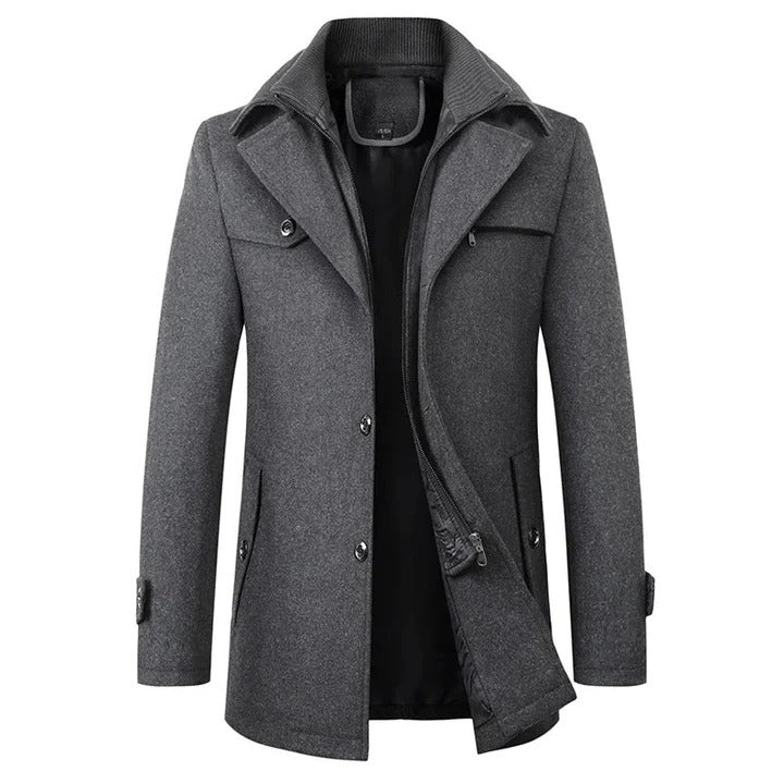 Mens Waterproof Winter Business Coat for Office and Travel