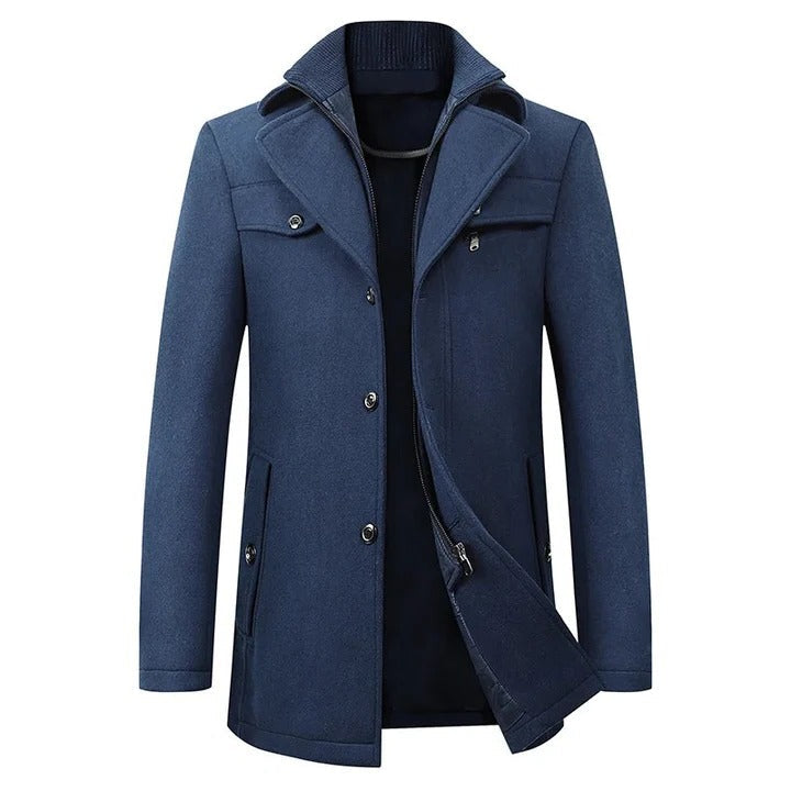 Mens Waterproof Winter Business Coat for Office and Travel