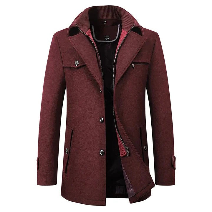 Mens Waterproof Winter Business Coat for Office and Travel