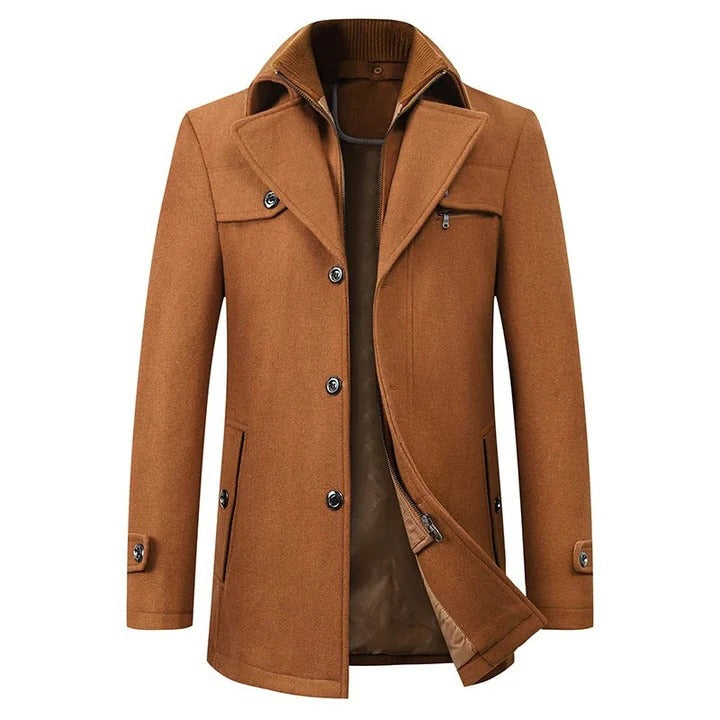 Mens Waterproof Winter Business Coat for Office and Travel