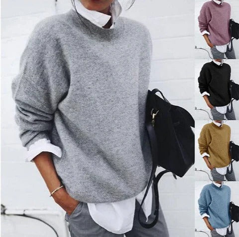 Knitted Pullover Jumper Long Sleeve for Women