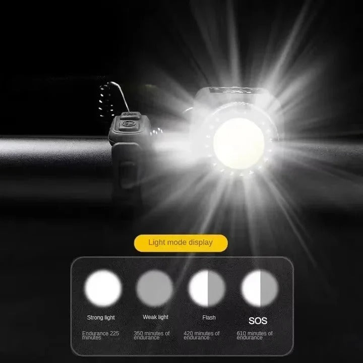 Electric Bike Horn and Front Light Safety Bell for Cycling