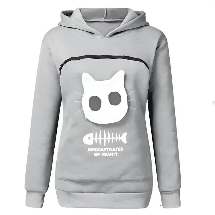 Fleece Sweatshirt with Cuddle Pouch for Cat and Small Pet Lovers