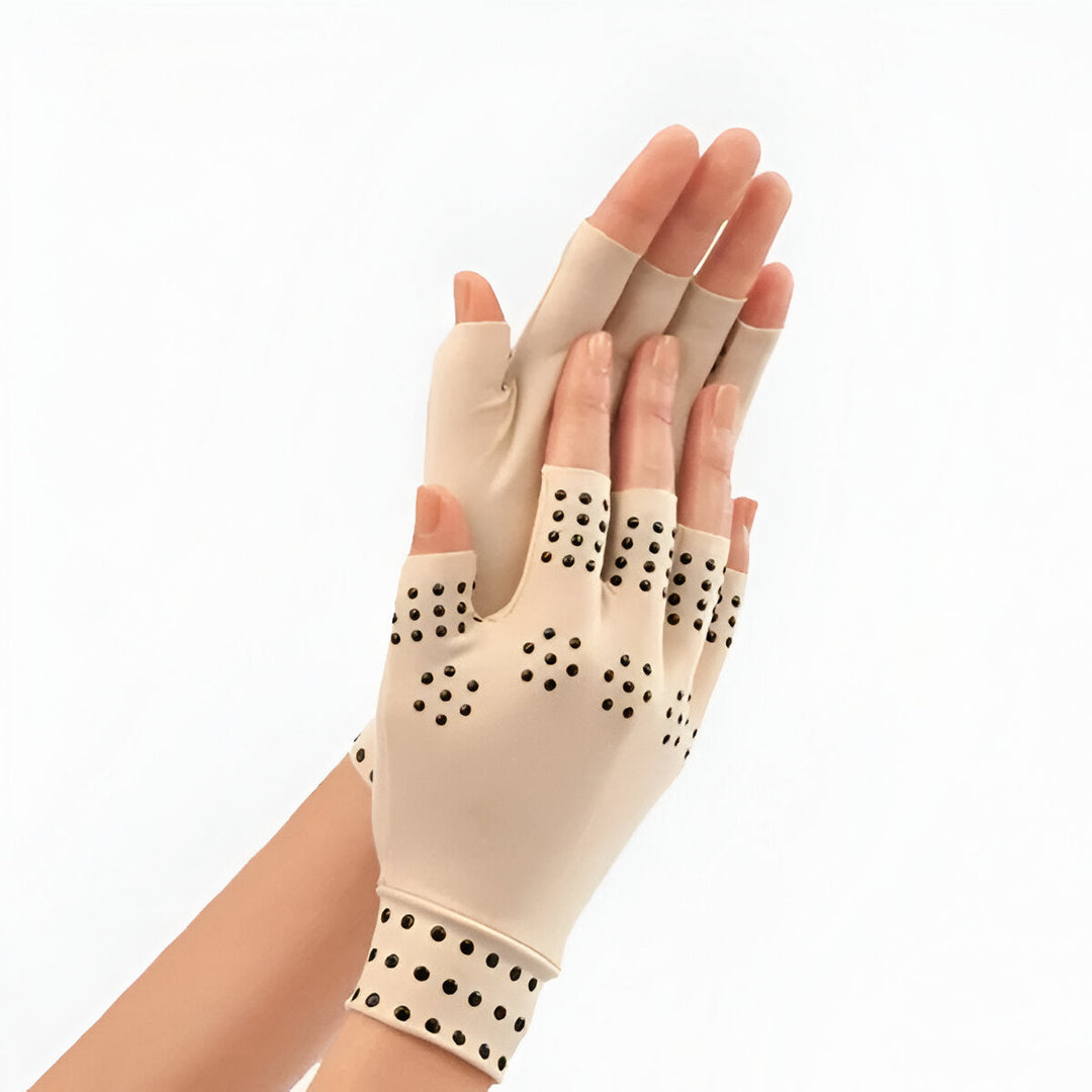Magnetic Fingerless Compression Gloves for Everyday Hand Comfort