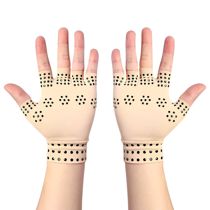 Magnetic Fingerless Compression Gloves for Everyday Hand Comfort
