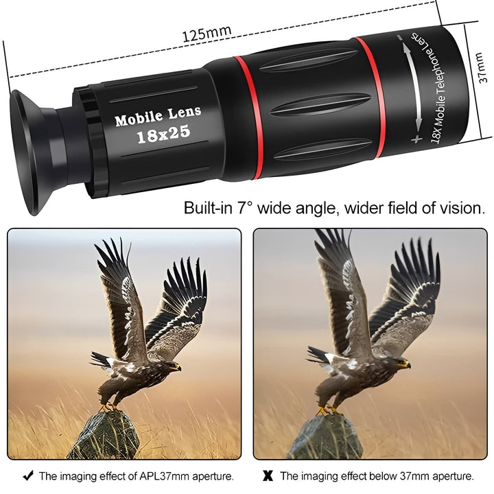 Telescope Lens Kit for iPhone Photography and HD Zoom
