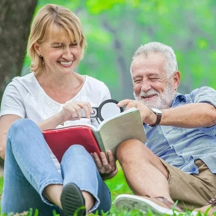 Optical Handheld Magnifying Glass 30X Reading Aid for Seniors and Low Vision
