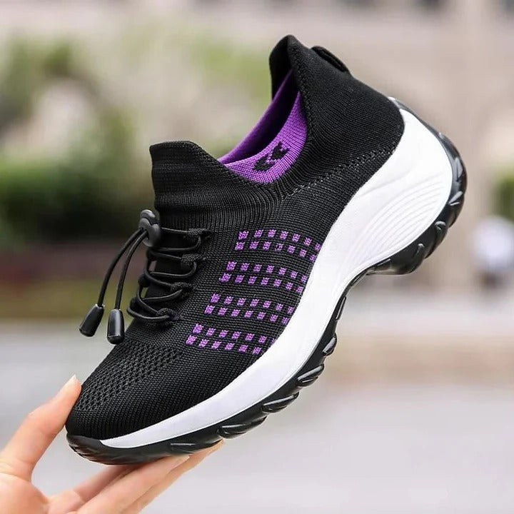 Comfortable Walking Sneakers with Arch Support and Breathable Design for Everyday Use