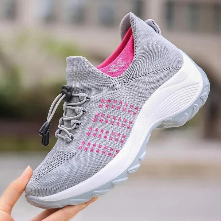 Comfortable Walking Sneakers with Arch Support and Breathable Design for Everyday Use