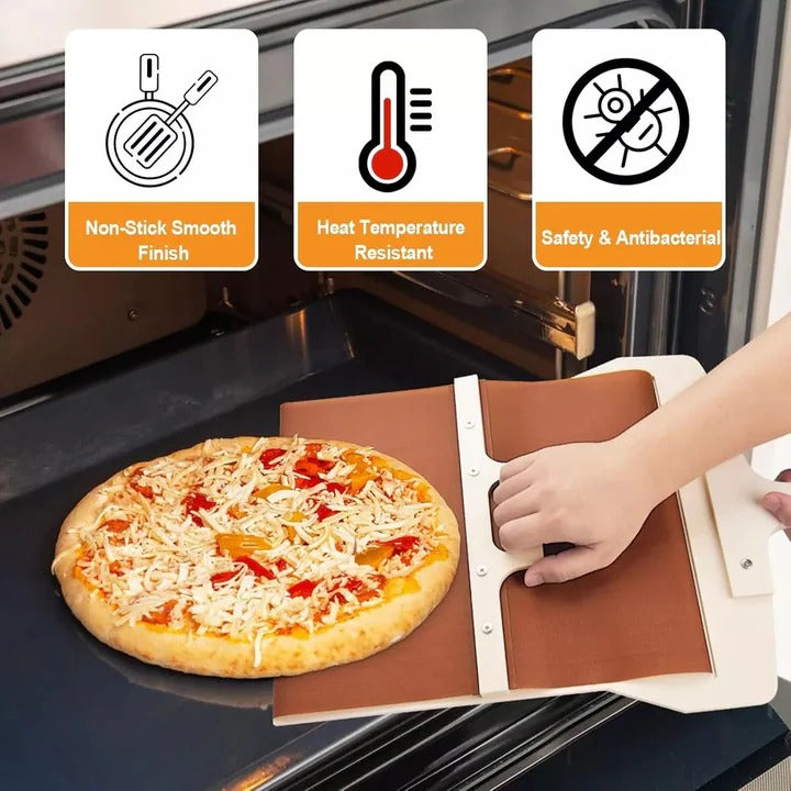 Wooden Sliding Pizza Peel for Easy Transfer and Baking