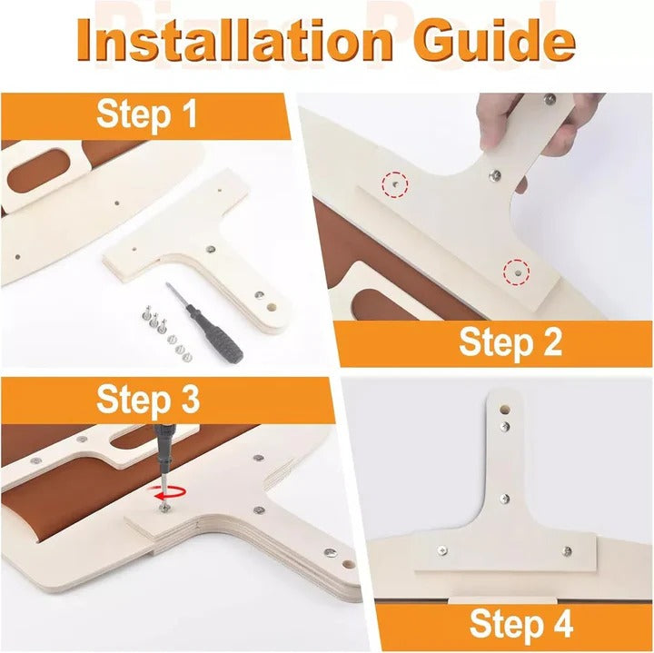 Wooden Sliding Pizza Peel for Easy Transfer and Baking