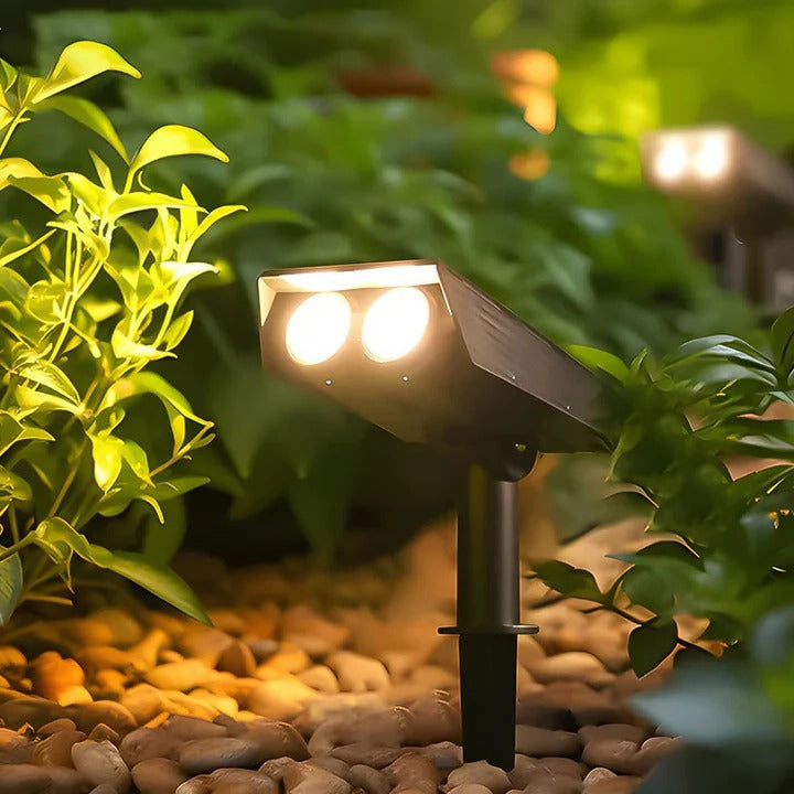 Solar Multi-zoom Spot Light with Waterproof LED and RGB colours